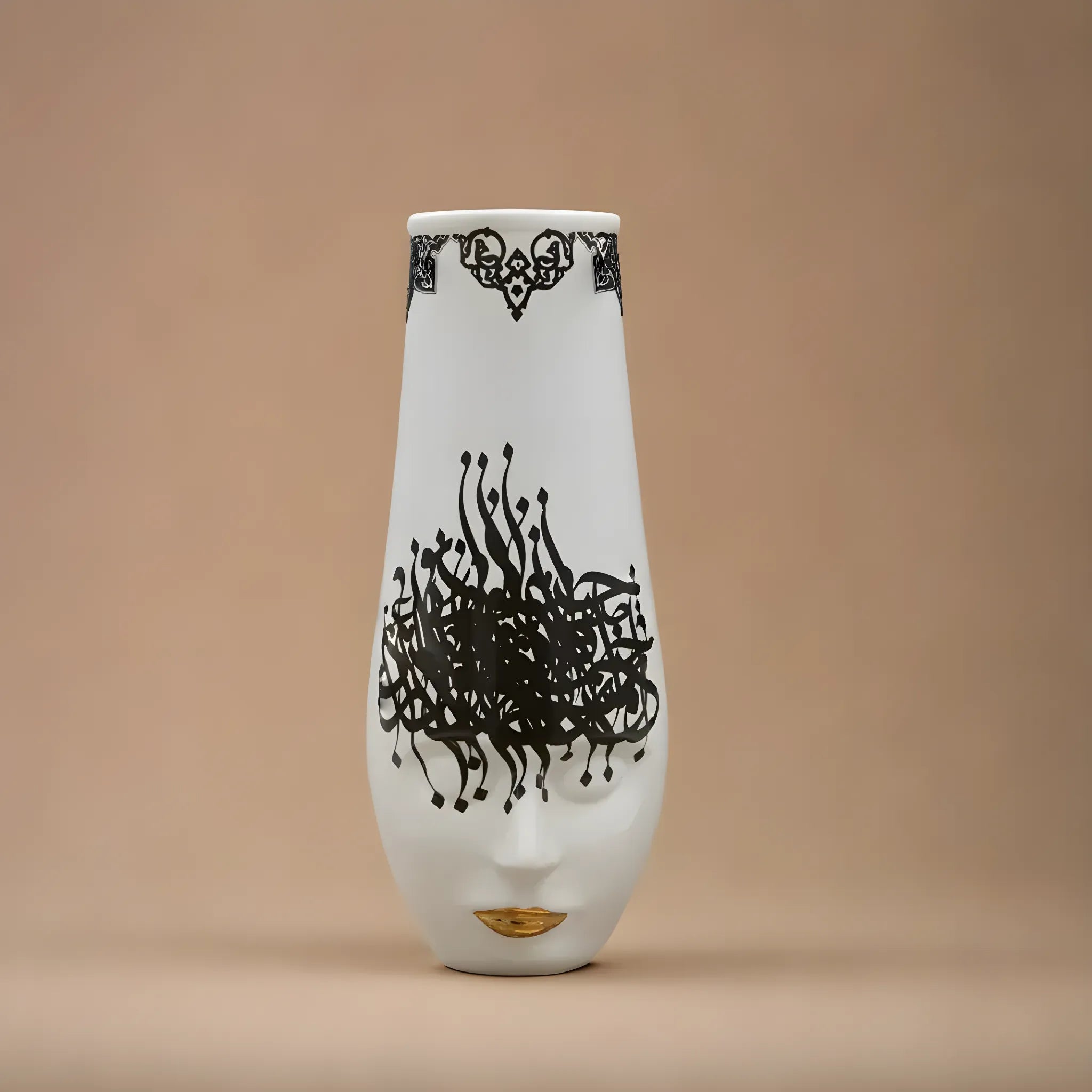 Banu artisanal vase with handcrafted details and a unique design, showcasing intricate craftsmanship and adding a rustic yet elegant touch to any space.