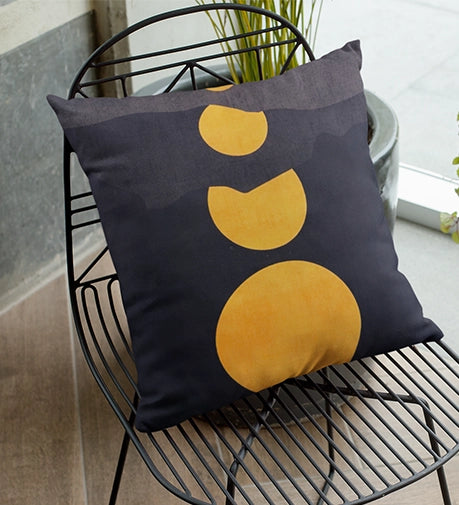 Set of two decorative cushions with fillers, featuring the Whisp and Moonscape designs, crafted from soft, high-quality fabric for a stylish and cozy touch.