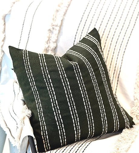 Enchanted Hand Woven Cushion with intricate weaving and a magical, textured design.