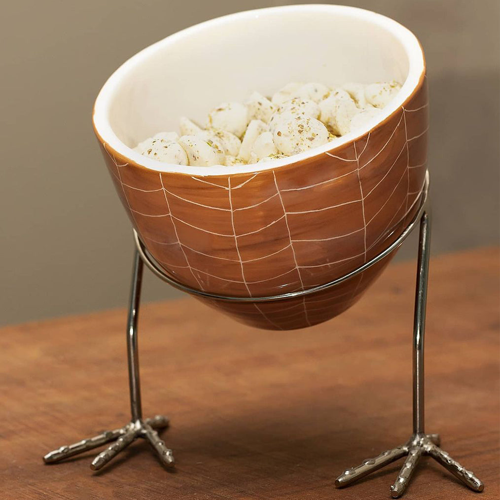 Frizzle stylish bowl with a modern design, featuring a sleek finish and elegant texture, perfect for contemporary home decor.