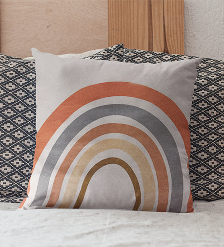 Haven Stylized Cushion with a serene design and soft, textured fabric for a cozy touch.