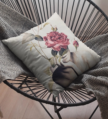 Mystique stylized cushion featuring a sophisticated design and soft, premium fabric, adding an elegant and modern touch to any space.
