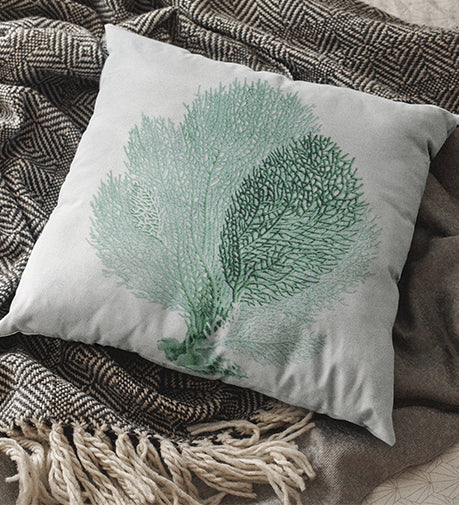 Reef Stylized Cushion featuring a textured design inspired by the vibrant patterns of coral reefs.