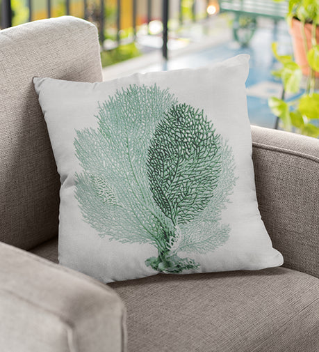 Reef Stylized Cushion featuring a textured design inspired by the vibrant patterns of coral reefs.